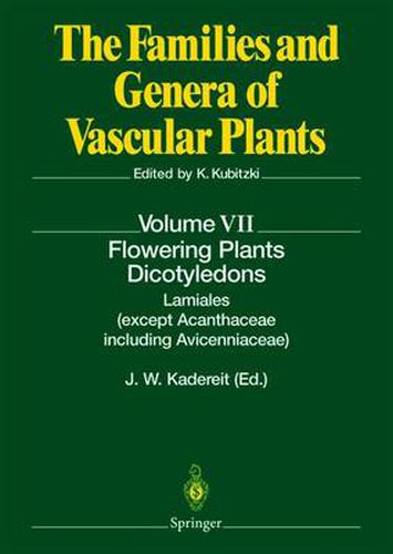 Cover image for Flowering Plants * Dicotyledons: Lamiales (except Acanthaceae including Avicenniaceae)