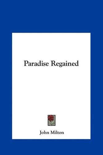 Cover image for Paradise Regained