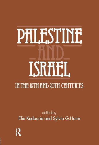 Cover image for Palestine and Israel in the 19th and 20th Centuries