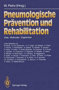 Cover image for Pneumologische Pravention und Rehabilitation: Ziele - Methoden - Ergebnisse