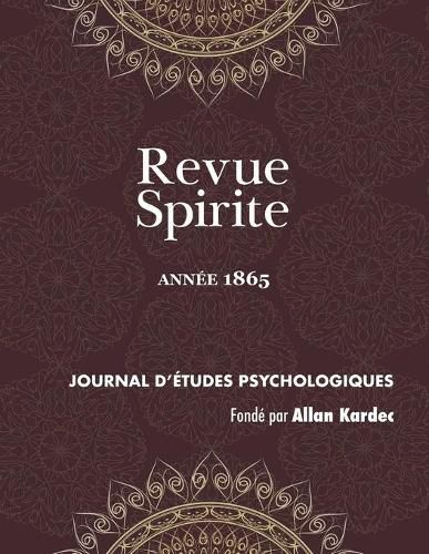 Revue Spirite (Annee 1865)