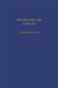 Cover image for Jewish Law Annual Volume 21