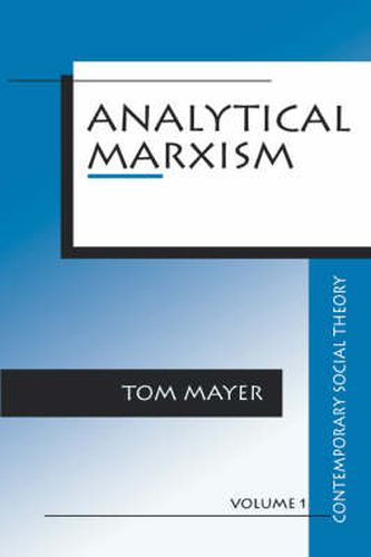 Cover image for Analytical Marxism