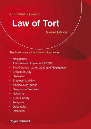 Cover image for A Guide To The Law Of Tort: Emerald Guides