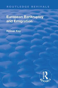 Cover image for Revival: European Bankruptcy and Emigration (1924)