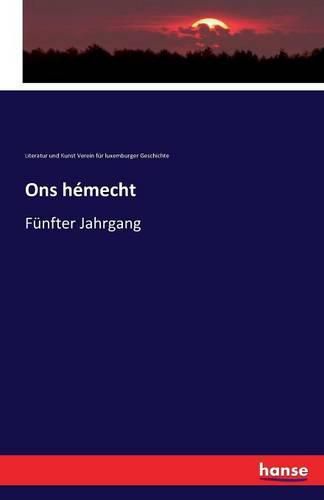 Cover image for Ons hemecht: Funfter Jahrgang