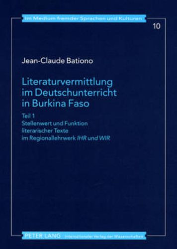 Cover image for Literaturvermittlung im Deutschunterricht in Burkina Faso