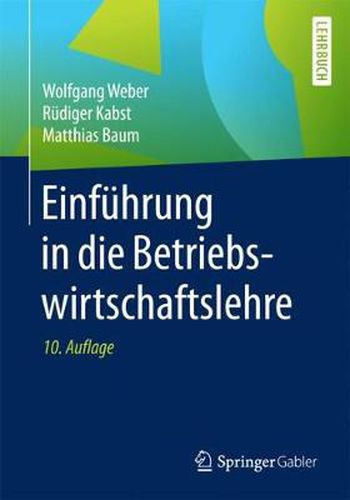 Cover image for Einfuhrung in die Betriebswirtschaftslehre