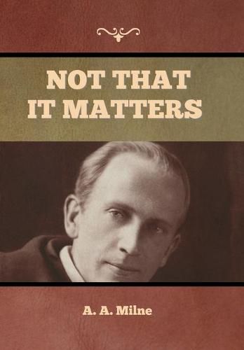 Cover image for Not that it Matters