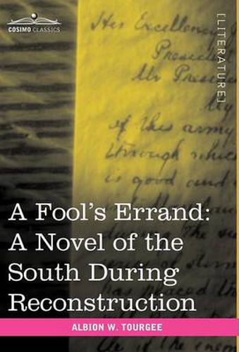 Cover image for A Fool's Errand: A Novel of the South During Reconstruction