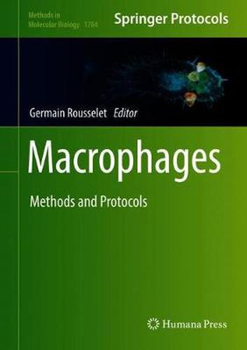 Cover image for Macrophages: Methods and Protocols