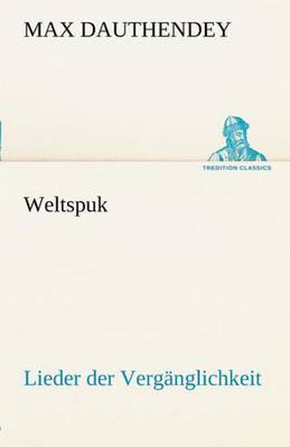 Cover image for Weltspuk