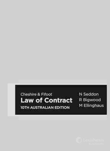 Cover image for Cheshire & Fifoot Law of Contract, 10th Australian Edition