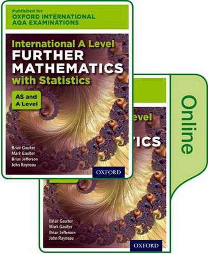 Cover image for Oxford International AQA Examinations: International A Level Further Mathematics with Statistics: Print and Online Textbook Pack