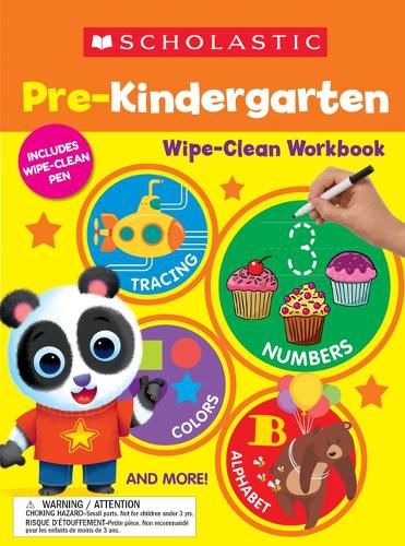 Cover image for Scholastic Pre-K Wipe-Clean Workbook