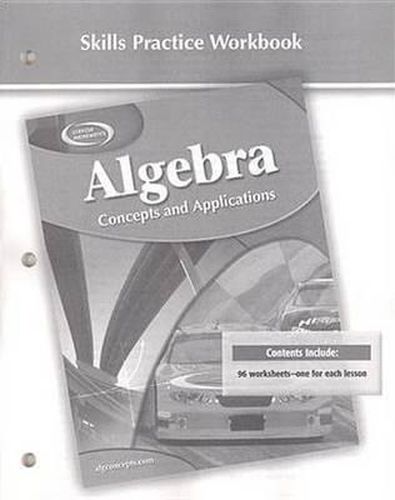 Cover image for Algebra: Concepts and Applications, Skills Practice Workbook