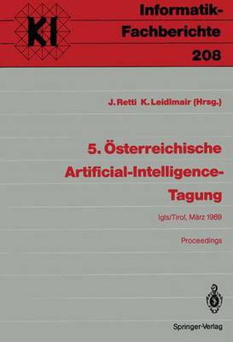 Cover image for Osterreichische Artificial-Intelligence-Tagung: IGLS/Tirol, 28.-31. Marz 1989 Proceedings