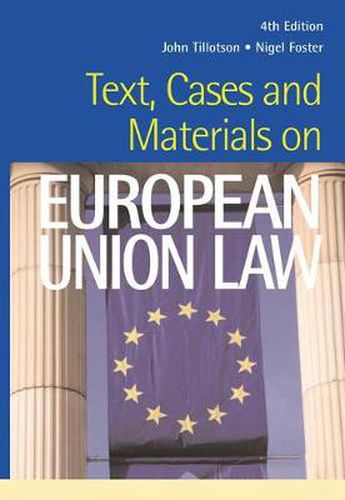 Cover image for Text, Cases and Materials on European Union Law