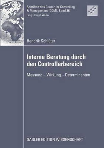 Cover image for Interne Beratung Durch Den Controllerbereich: Messung - Wirkung - Determinanten
