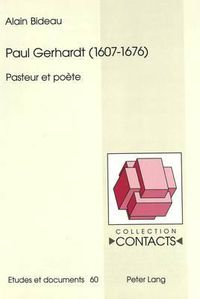 Cover image for Paul Gerhardt (1607-1676): Pasteur Et Poete