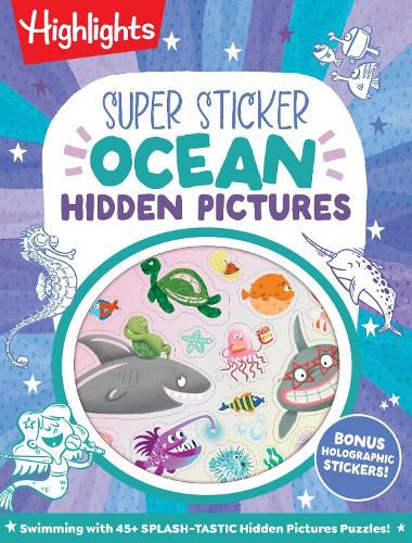 Cover image for Super Sticker Ocean Hidden Pictures