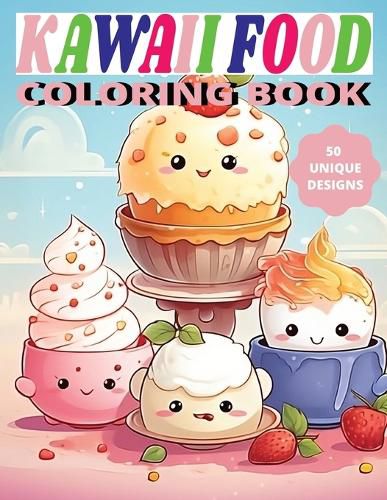 Cover image for Kawaii Food Coloring Book