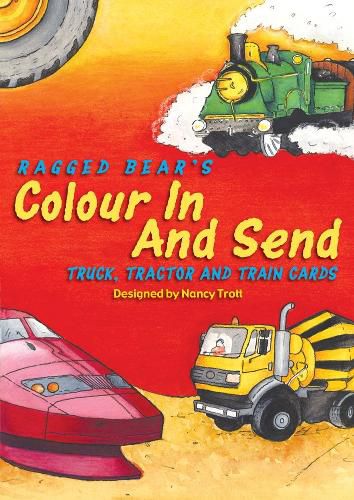 Colour In & Send: Tractor & Train Cards