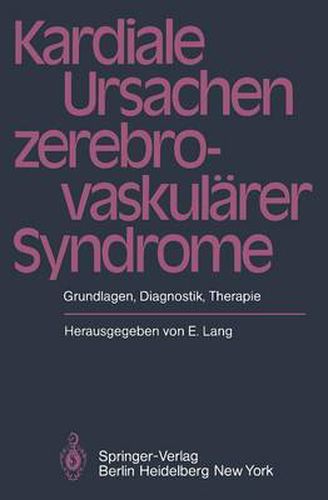 Cover image for Kardiale Ursachen Zerebrovaskularer Syndrome