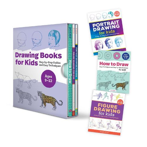 Cover image for Drawing Books for Kids Box Set: Step-By-Step Guides and Easy Techniques
