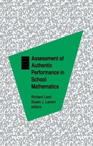 Cover image for Assessment of Authentic Performance in School Mathematics