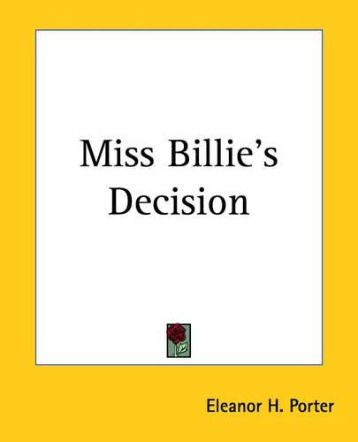 Cover image for Miss Billie's Decision