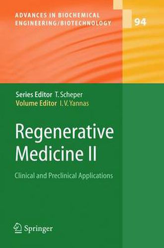 Cover image for Regenerative Medicine II: Clinical and Preclinical Applications