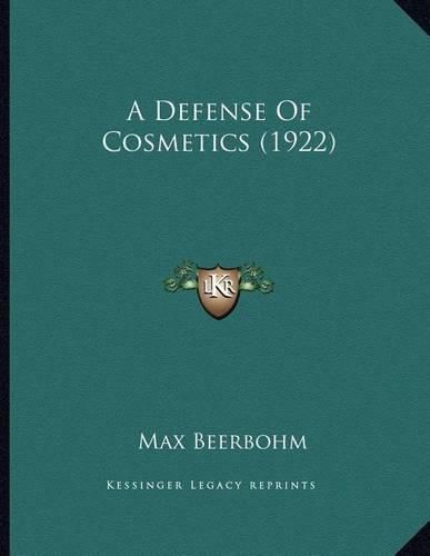 A Defense of Cosmetics (1922)