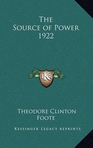 Cover image for The Source of Power 1922