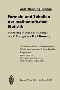 Cover image for Formeln Und Tabellen Der Mathematischen Statistik