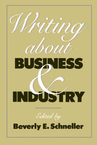 Cover image for Writing about Business and Industry