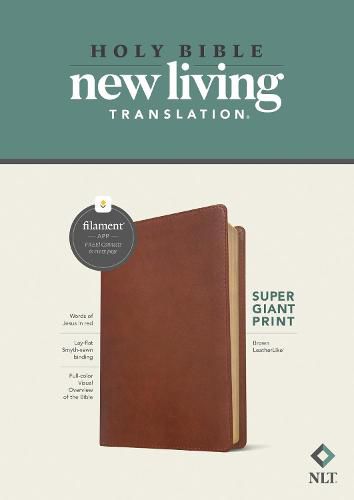 Cover image for NLT Super Giant Print Bible, Filament Enabled Edition (Red L
