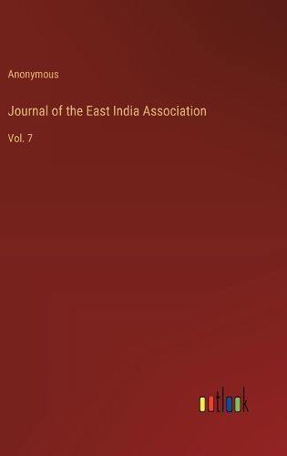 Cover image for Journal of the East India Association