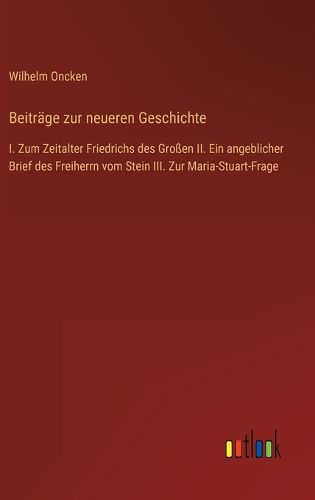 Cover image for Beitraege zur neueren Geschichte