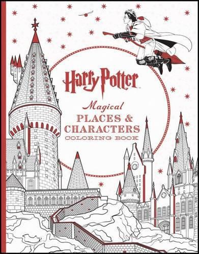 Cover image for Harry Potter Magical Places & Characters Coloring Book: Official Coloring Book, the