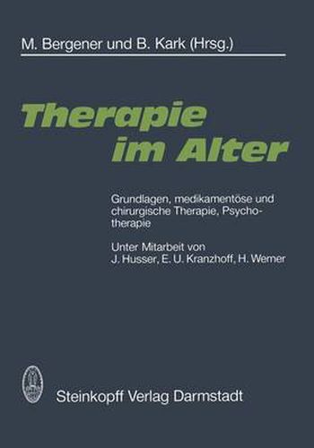 Cover image for Therapie im Alter