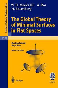 Cover image for The Global Theory of Minimal Surfaces in Flat Spaces: Lectures given at the 2nd Session of the Centro Internazionale Matematico Estivo (C.I.M.E.) held in Martina Franca, Italy, June 7-14, 1999