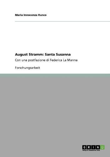Cover image for August Stramm: Santa Susanna