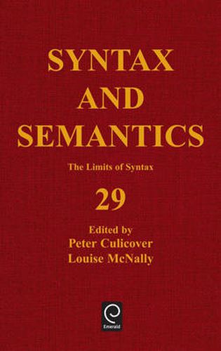 Cover image for The Limits of Syntax