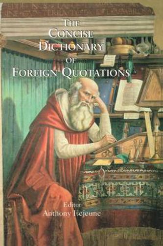 Cover image for Concise Dictionary of Foreign Quotations