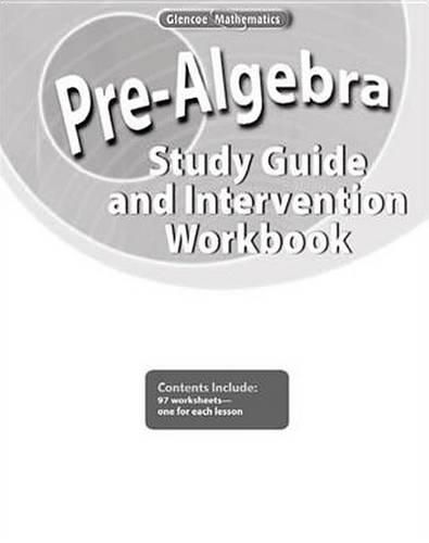 Cover image for Pre-Algebra: Study Guide and Intervention Workbook