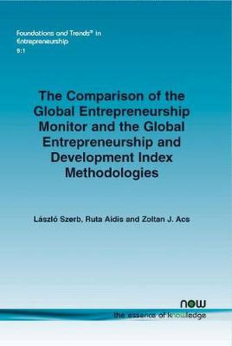 Cover image for The Comparison of the Global Entrepreneurship Monitor and the Global Entrepreneurship and Development Index Methodologies