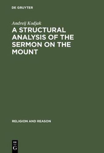 Cover image for A Structural Analysis of the Sermon on the Mount