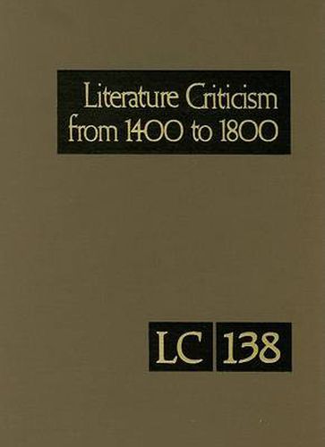 Cover image for Literature Criticism from 1400 to 1800