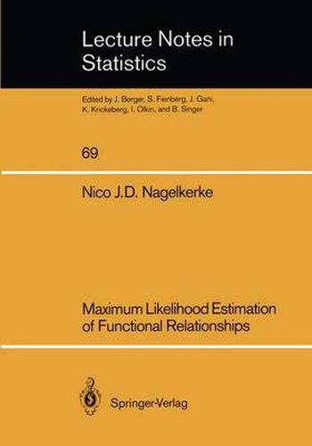 Cover image for Maximum Likelihood Estimation of Functional Relationships